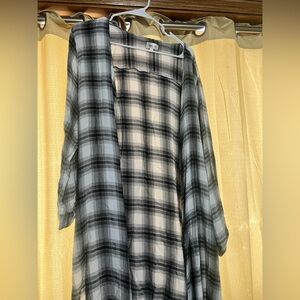 Dizzy Gal Black and White Checkered Cardigan
